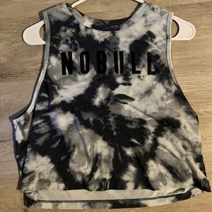Blue Tie Dye No Bill Crop Tank